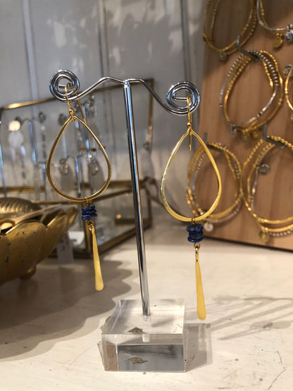 MW Gold Gem Earrings A191 (Various)