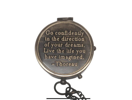 Pocket Compass - ‘Go Confidently in the direction of your dreams’