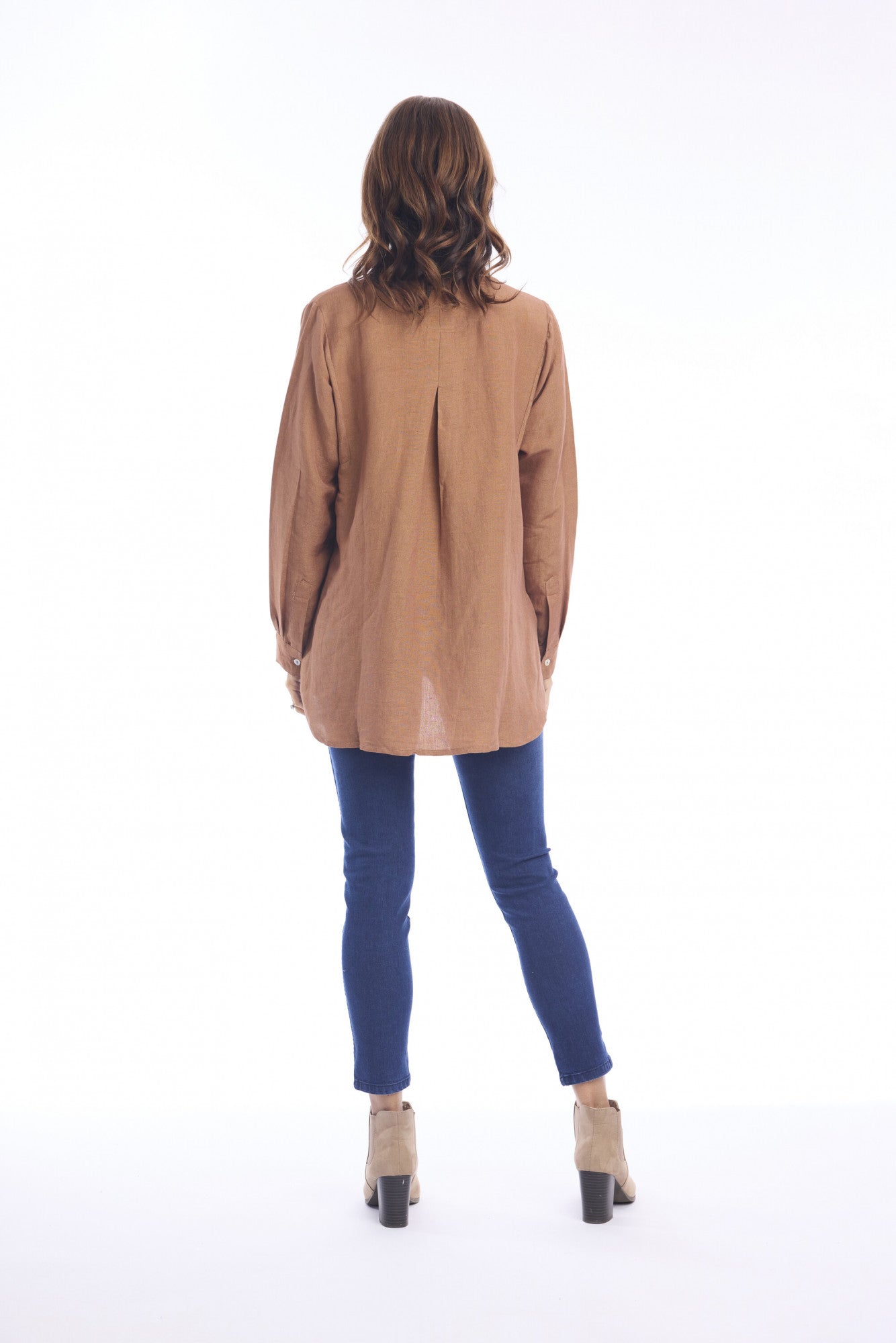 Linen shirt - Pumpkin Spice