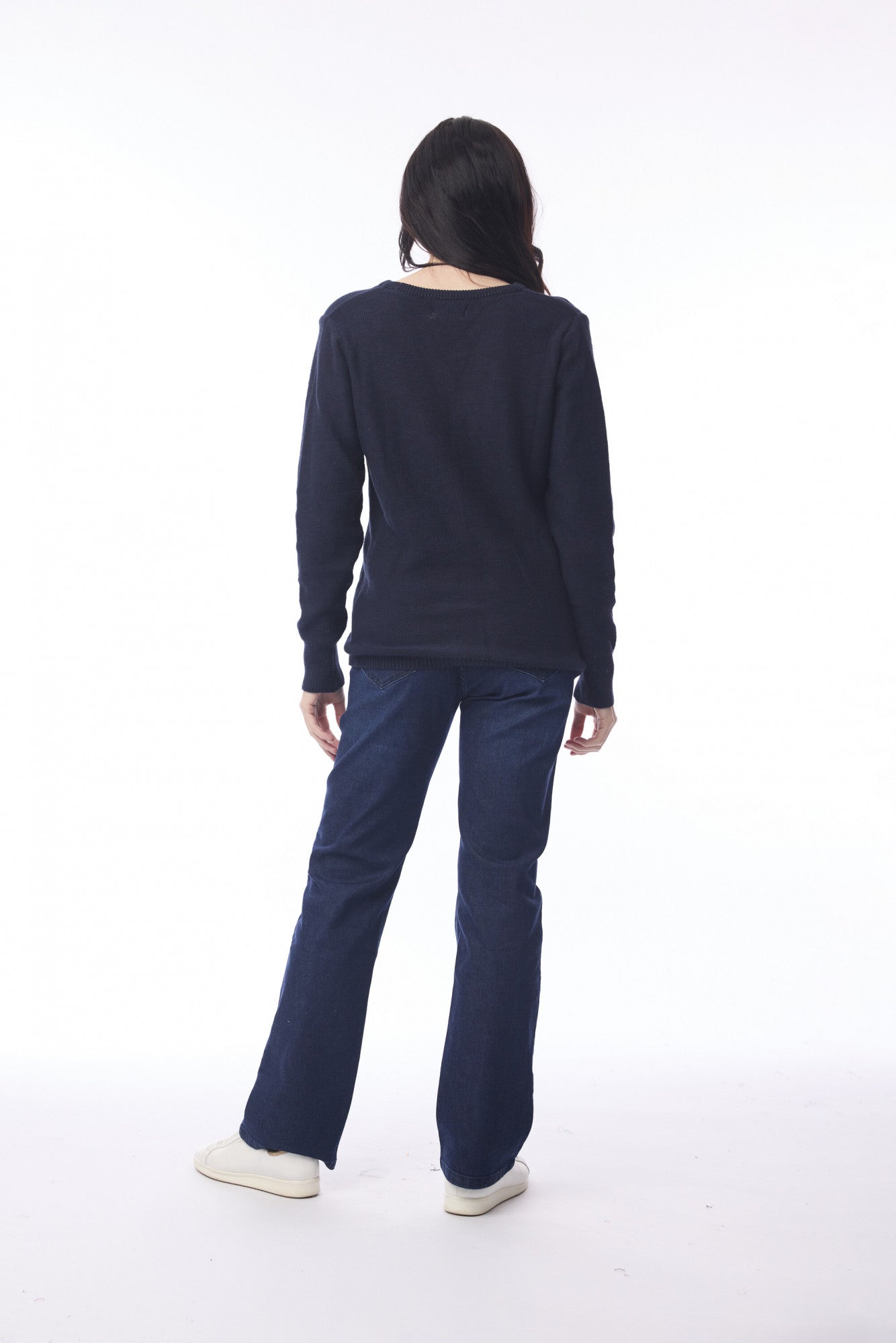 Knit Cardigan in Navy or Natural