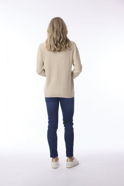 Knit Cardigan in Navy or Natural