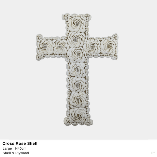 Cross Rose Shell Large