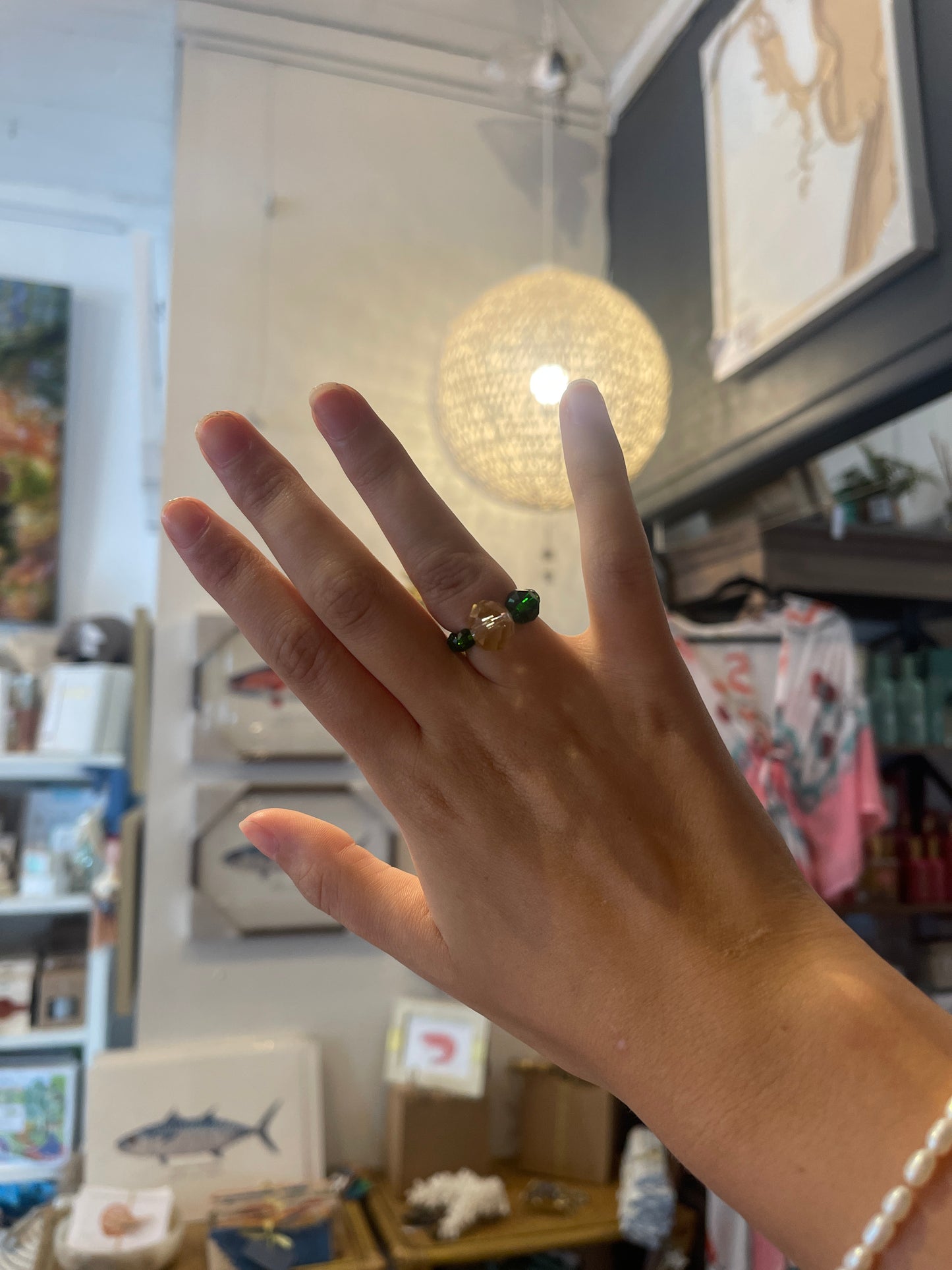 Vintage beaded ring