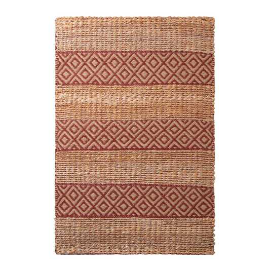 Kennedy Jute Rug - Brick & Natural