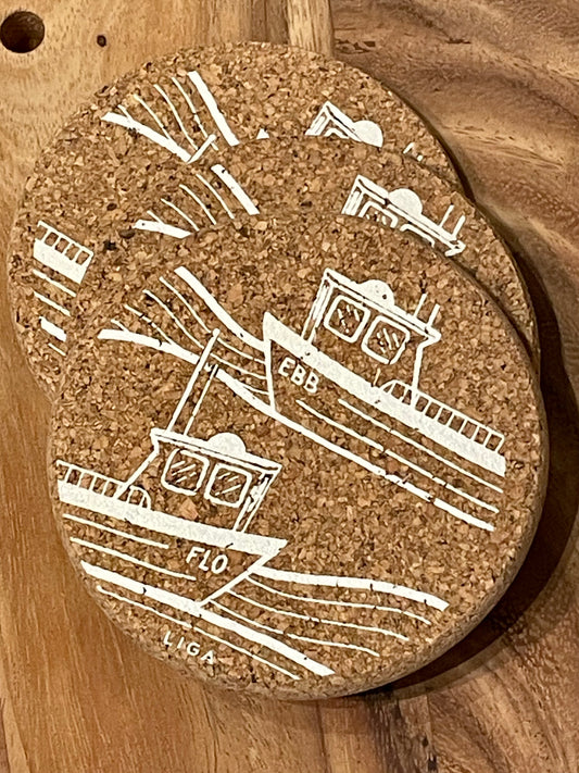 Printed Cork Coaster Single - Ebb+Flo Special