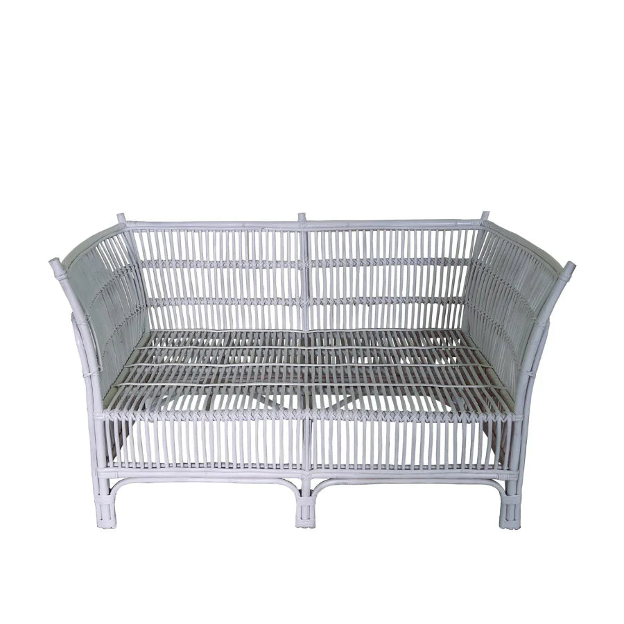Cane 2 Seater Sofa - white