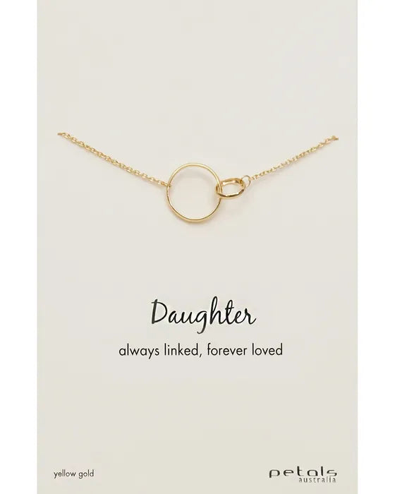 Daughter forever linked necklace