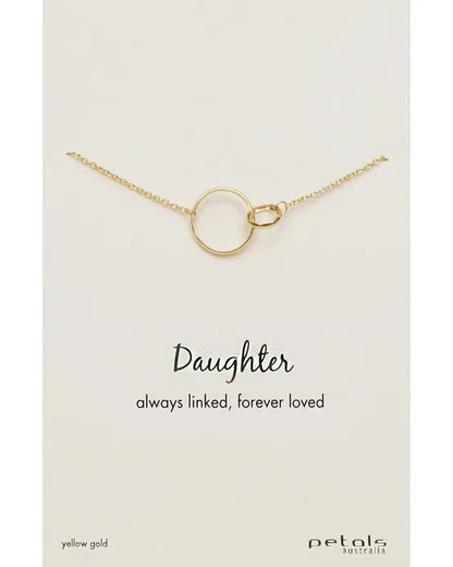 Daughter forever linked necklace