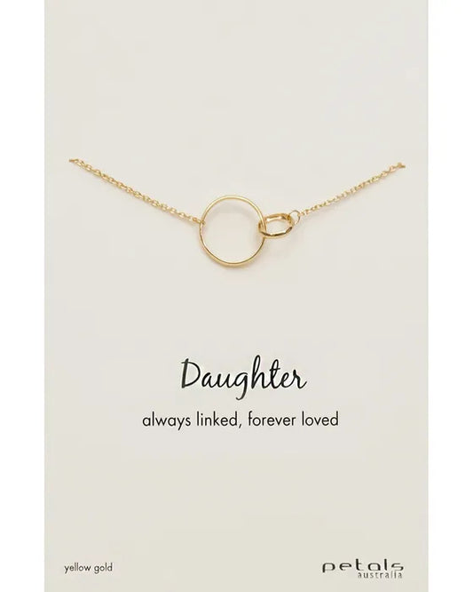 Daughter forever linked necklace