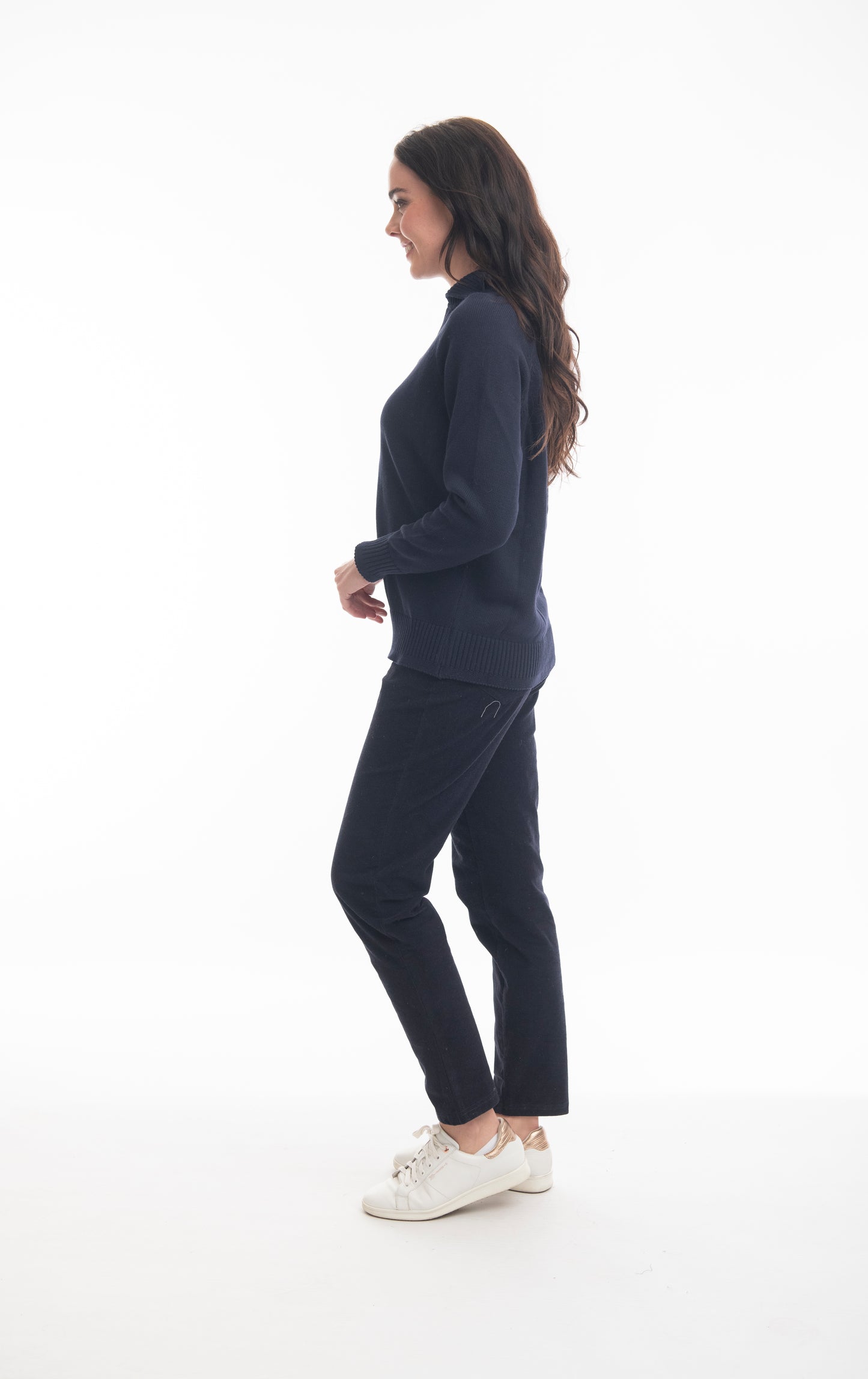 Collar Jumper Knits in Navy