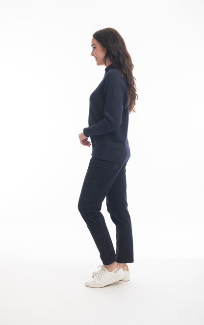 Collar Jumper Knits in Navy