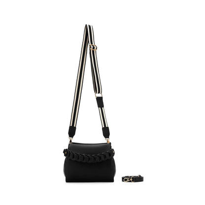 Lua Black 3 Compartment Handbag