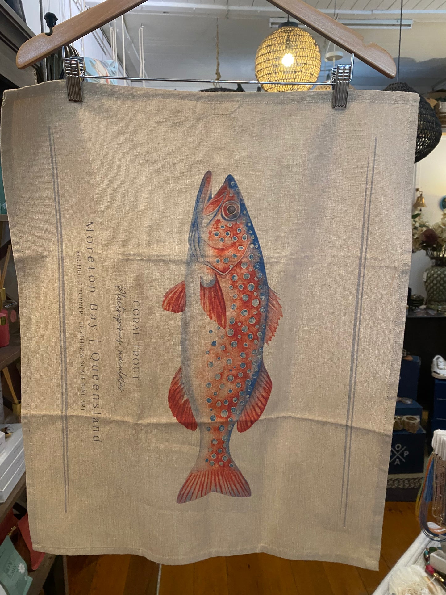 Feather & Scale Tea Towel
