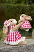 STRAWBERRY COTTAGE RABBITS CUDDLING