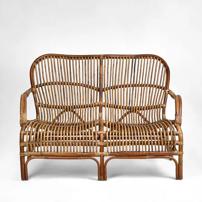 SEVILLE Rattan Two Seater - white