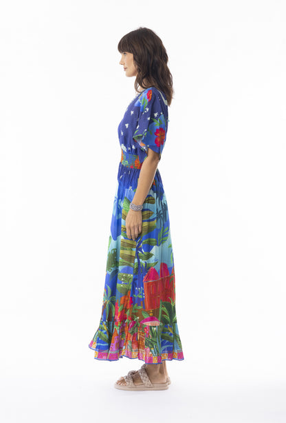 Arabian Nights Dress Shirred Waist