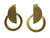 MW Euro Gold Geometric Stud Earrings B44