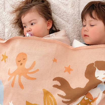 Mermaids Cotton Blanket