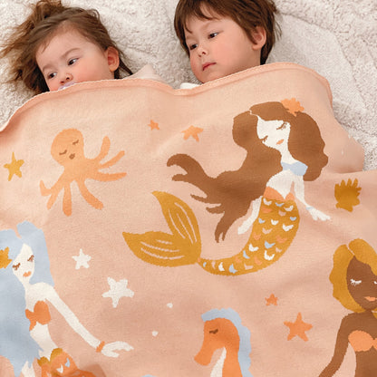 Mermaids Cotton Blanket