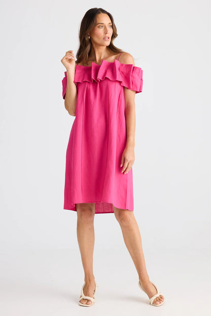 Osaka Dress - Fuschia