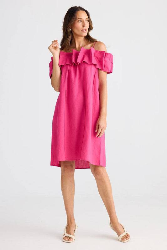 Osaka Dress - Fuschia