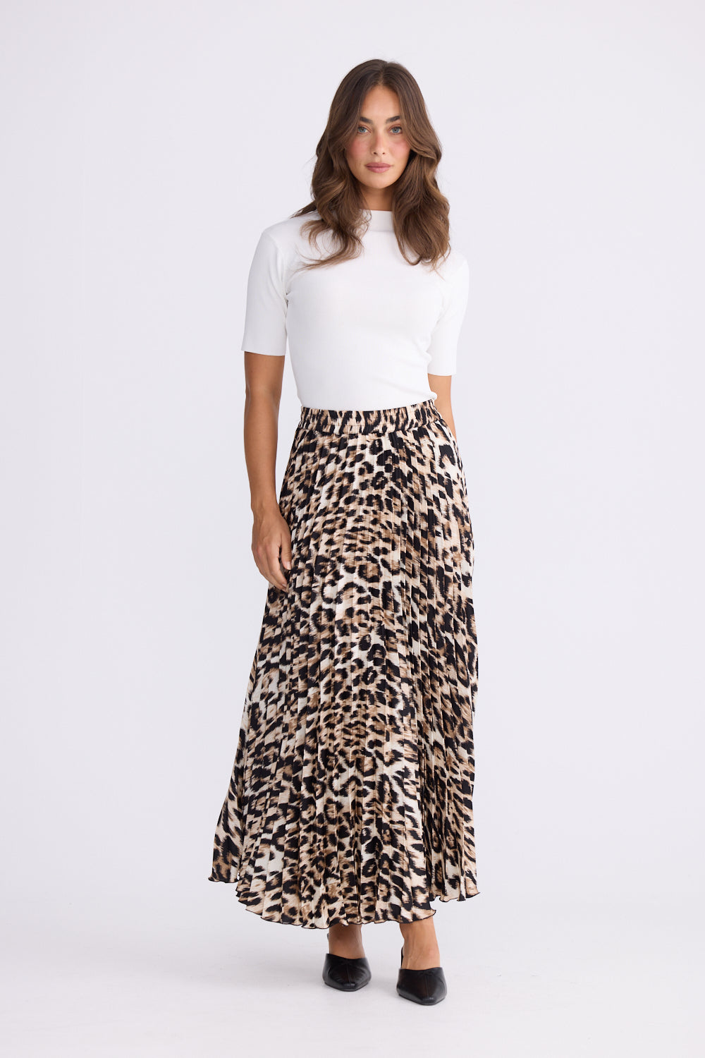 Alias Pleated Skirt in Savannah Print