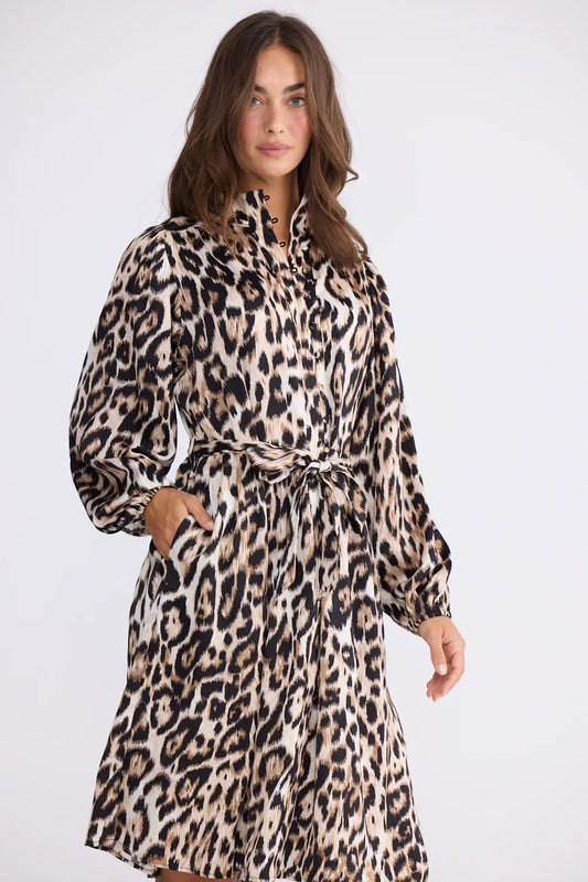 Penny Long Sleeve Dress in Savannah Print