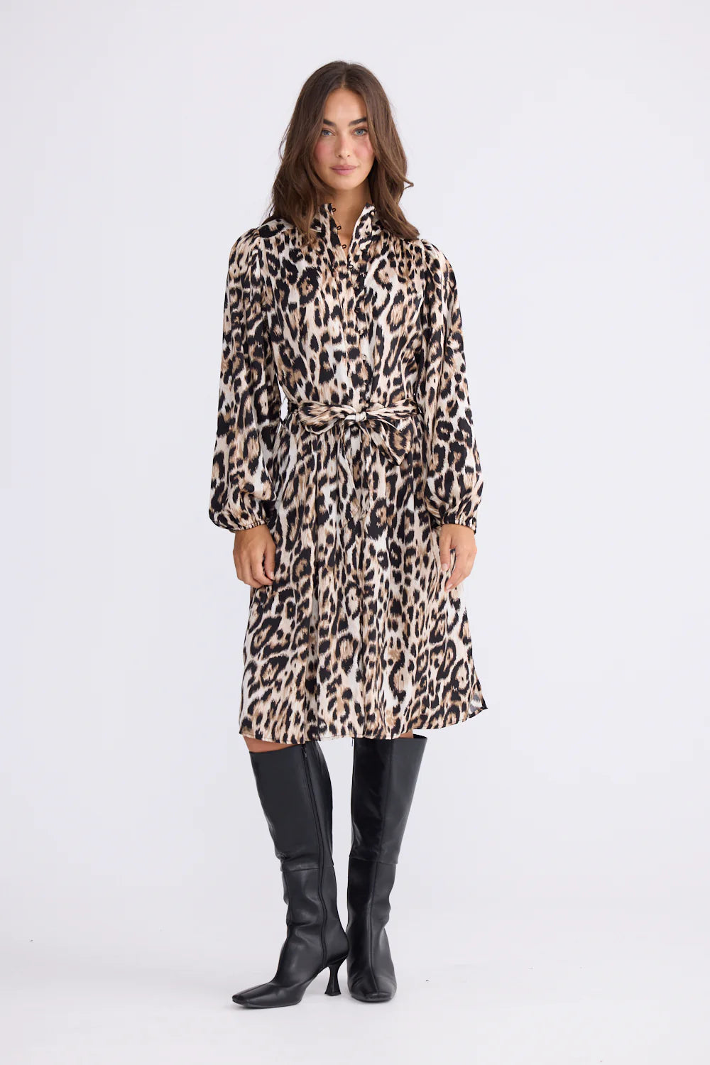 Penny Long Sleeve Dress in Savannah Print