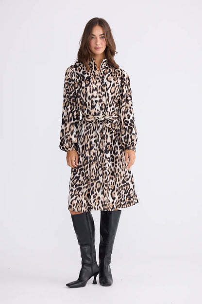Penny Long Sleeve Dress in Savannah Print