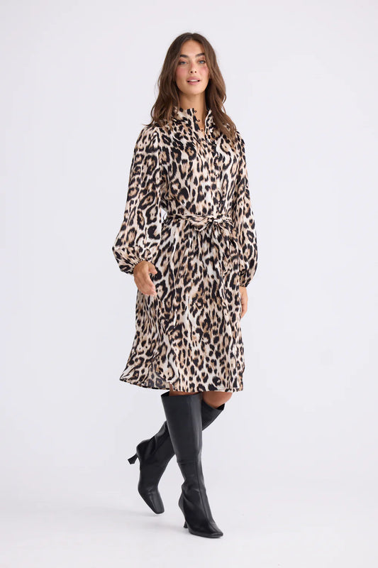 Penny Long Sleeve Dress in Savannah Print