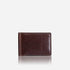 Oxford Leather Money Clip Wallet in Coffee