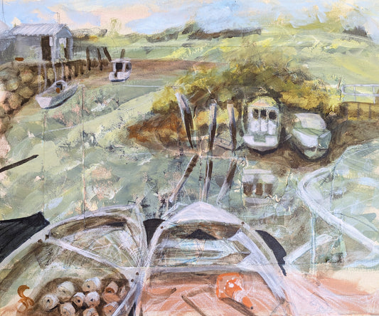 Boats Nestled on Wynnum Creek – Megan Forward