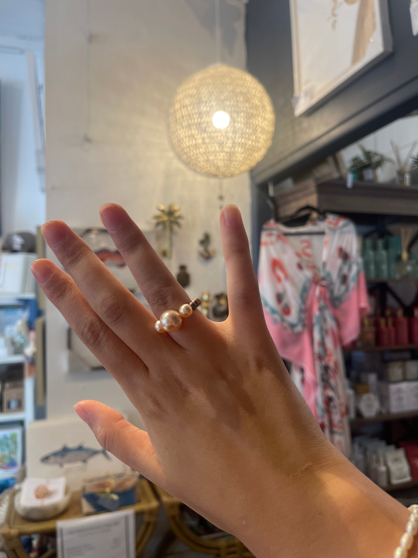 Vintage beaded ring