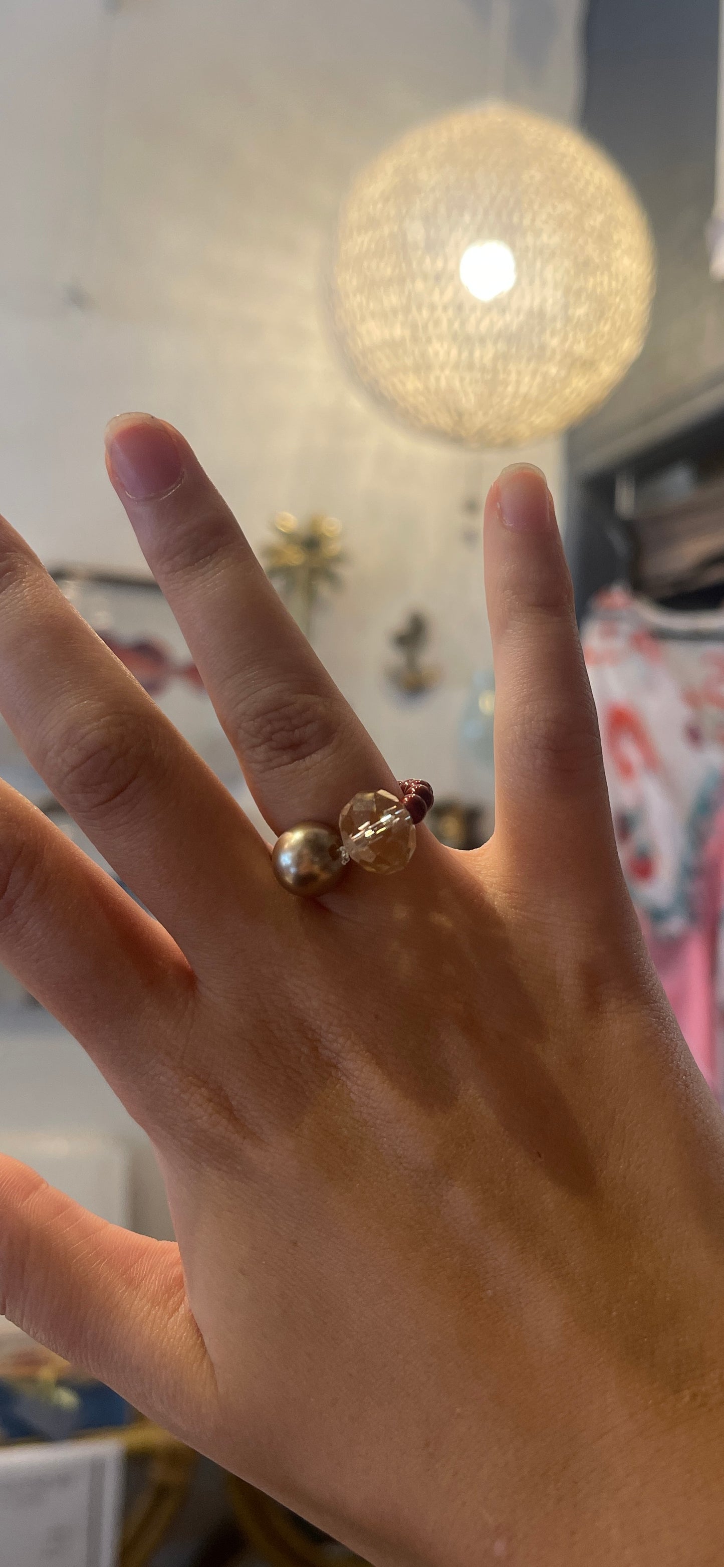 Vintage beaded ring
