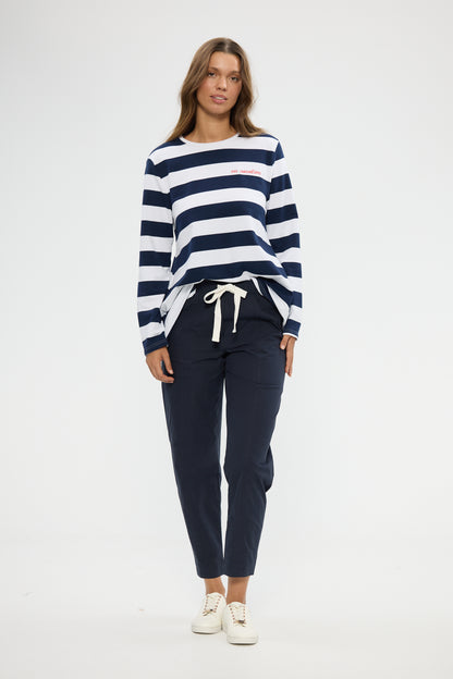 Reva Cargo Pants in Navy OR Red