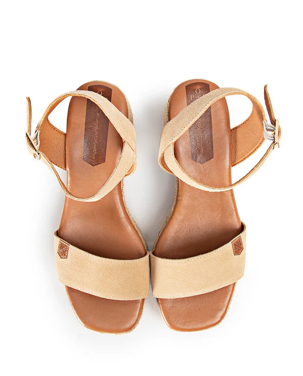 Beliche Serraje in Tan & Taupe
