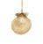 3 Assorted Matte Gold Shell Ornaments
