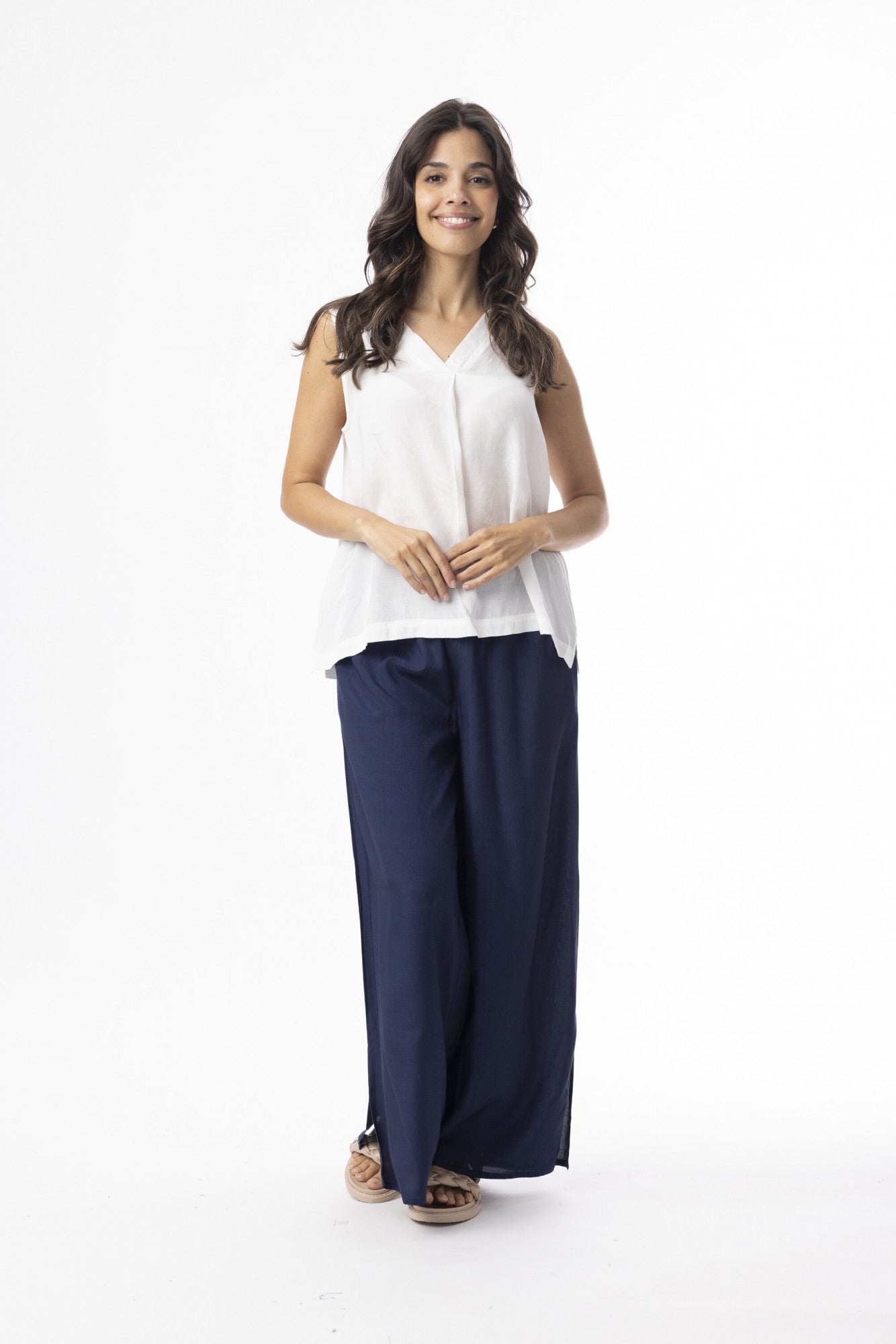 Lux Cami Sleeveless - White