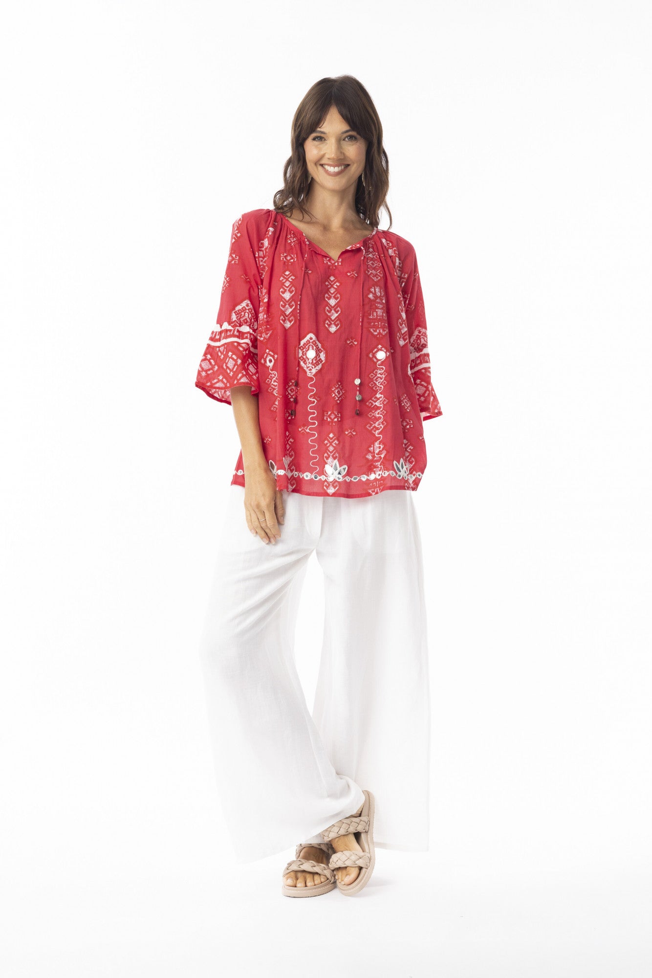 Carla Red Top Tassel