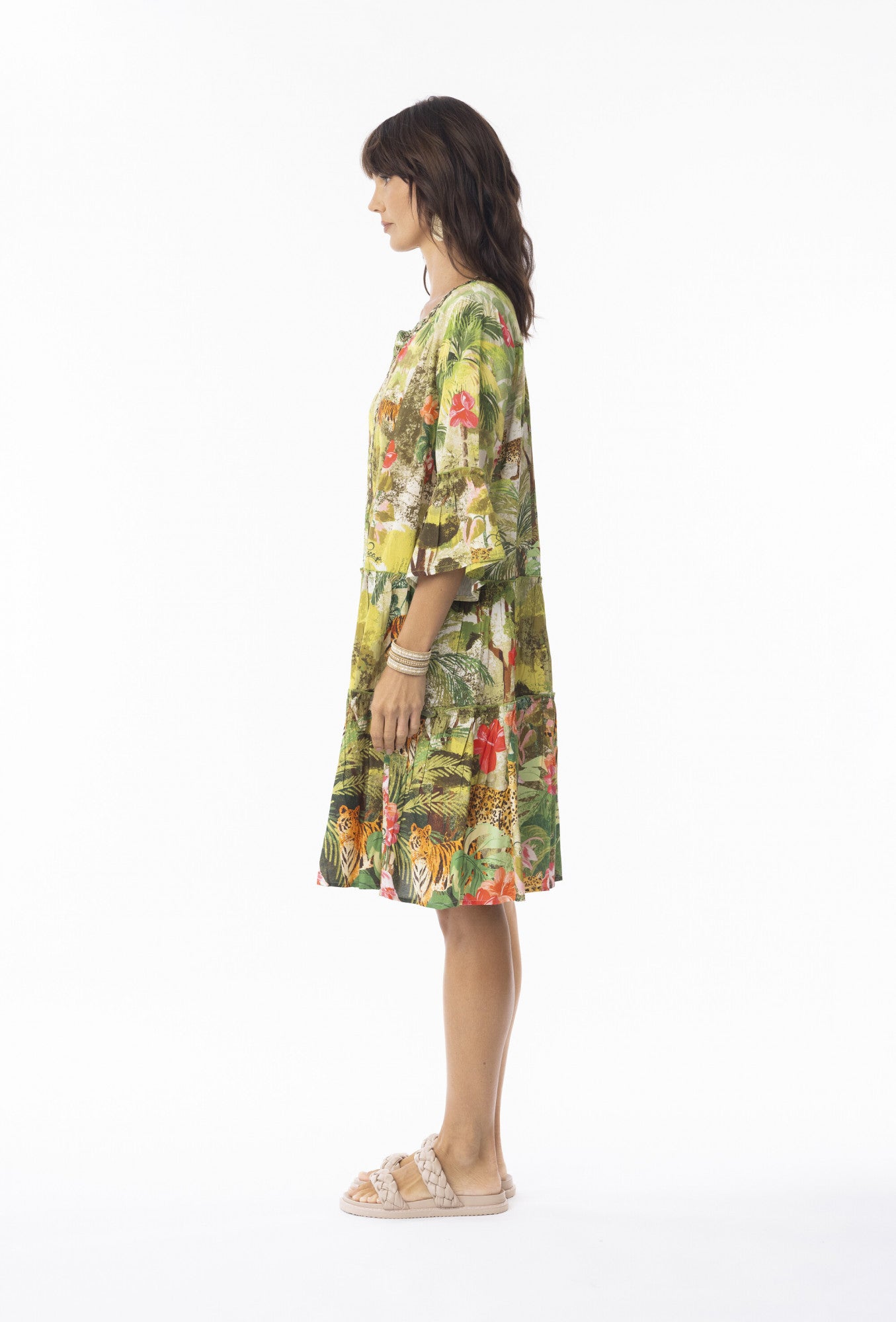 Cecilia Dress Frill Sleeve
