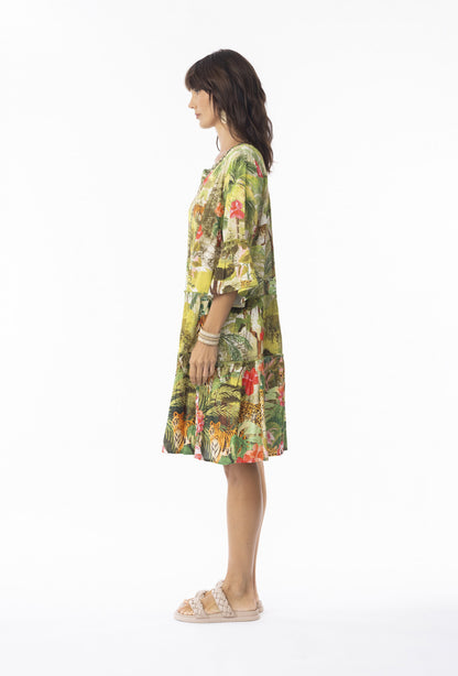 Cecilia Dress Frill Sleeve