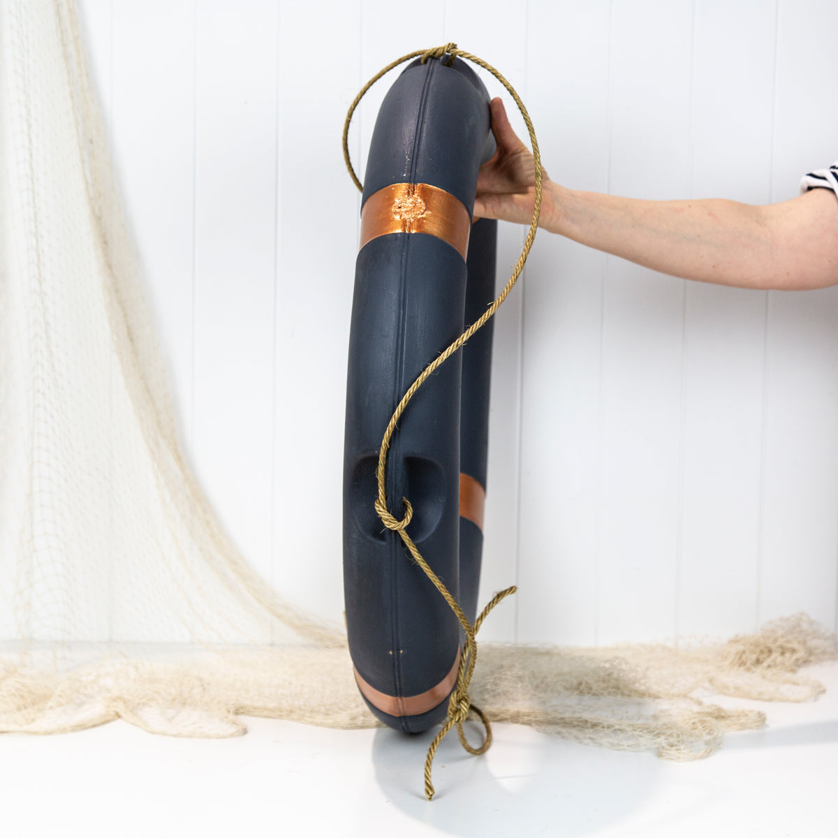 Navy & Copper Life Ring