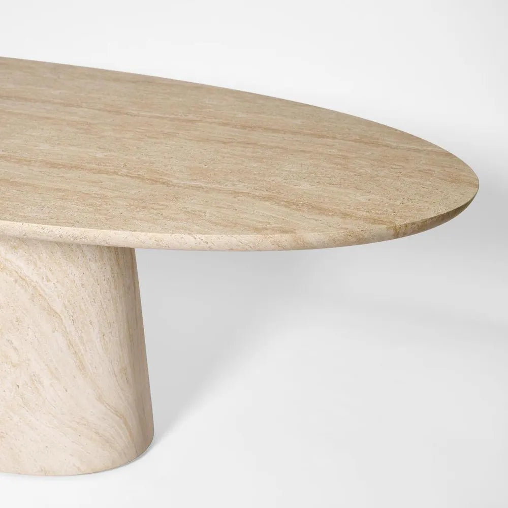 Corsica Travertine Look Outdoor Table