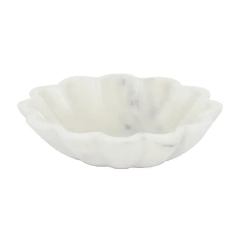 Scalloped Marble Bowl