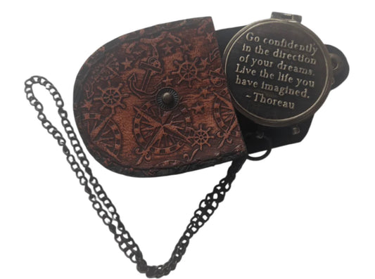 Pocket Compass - ‘Go Confidently in the direction of your dreams’