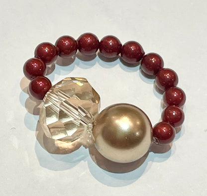 Swarovski Pearl Ring - various