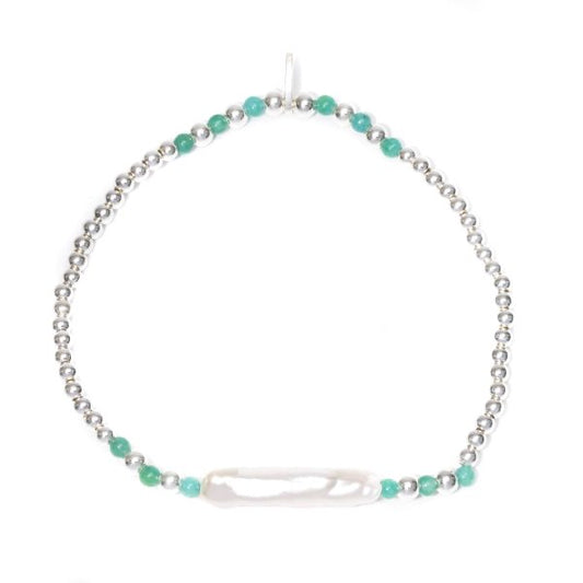 Gammies Long Pearl Elastic Bracelet
