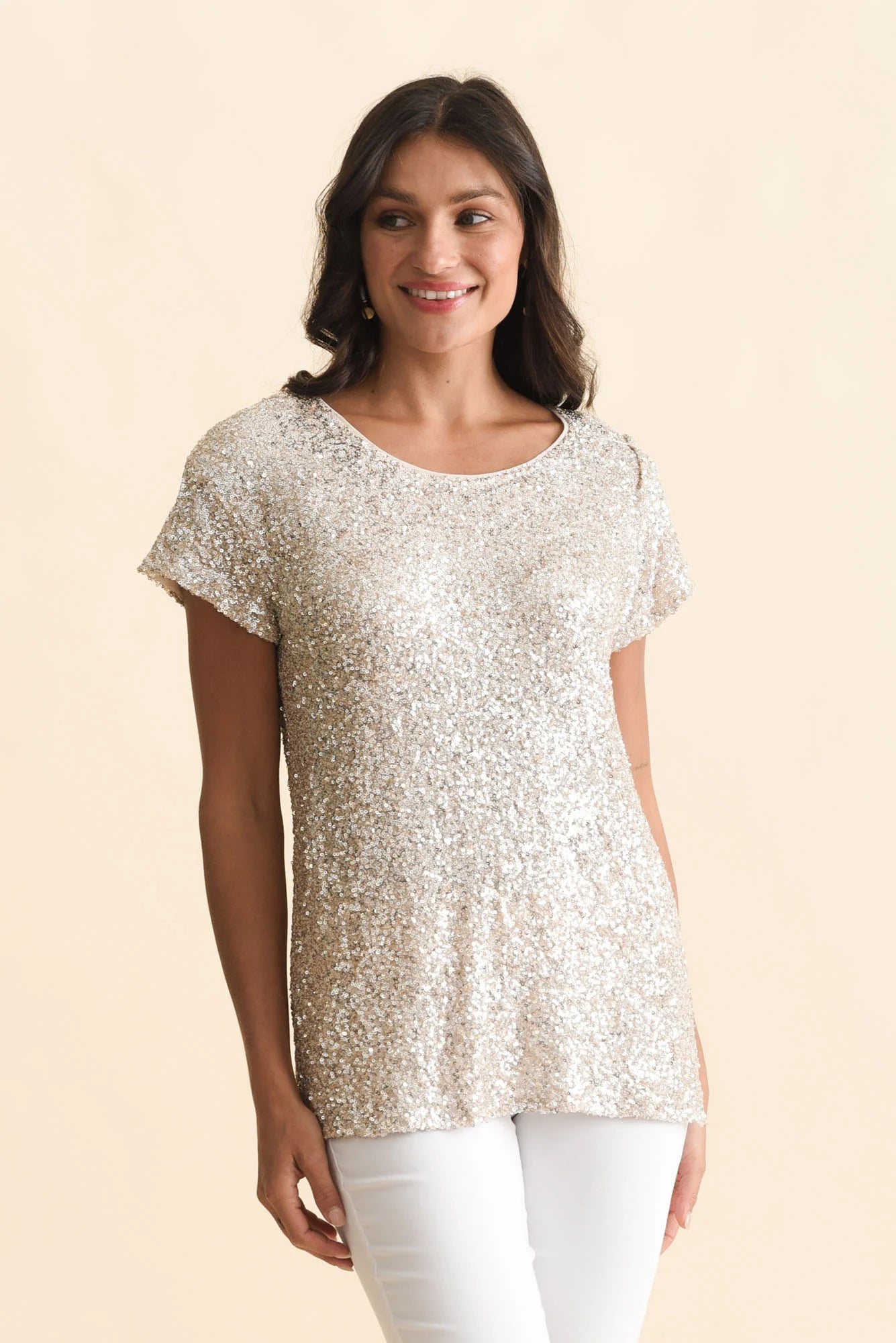 Darcy Tee in Champagne Sparkle