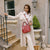 Amelie Deep Red 2 Piece Tote Handbag