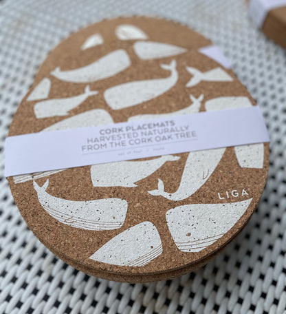 Printed Cork Placemat Set of 4 (Various)